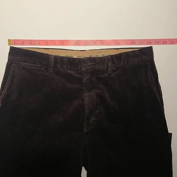 Polo Ralph Lauren Corduroy Pants Dark Chocolate - Picture 11 of 14